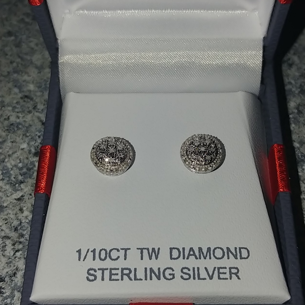 Brandnew Diamond earrings - Picture 2 of 16